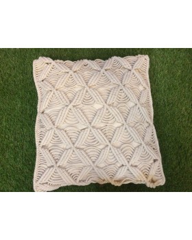 Hand made macrame cushion cover 